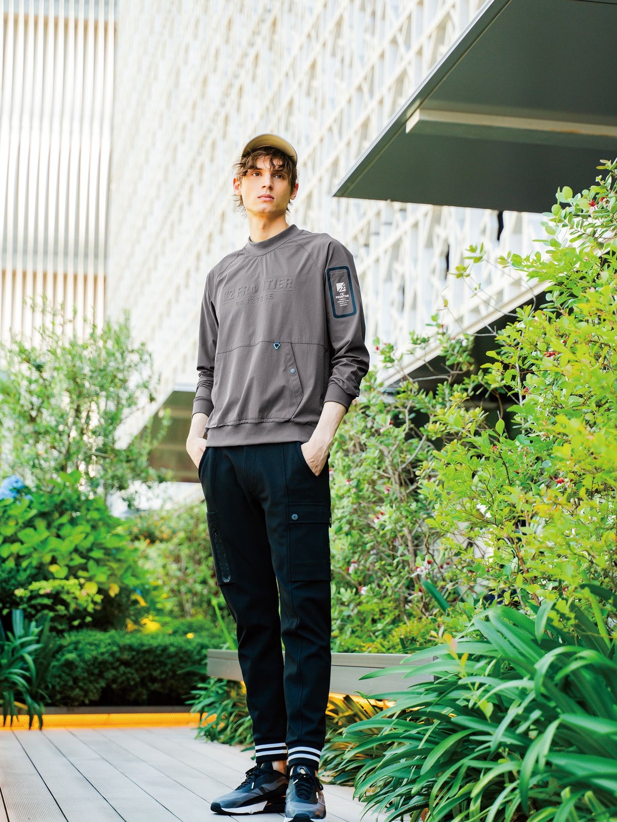 I'Z FRONTIER HEAVY JERSY JOGGER PANTS #5919