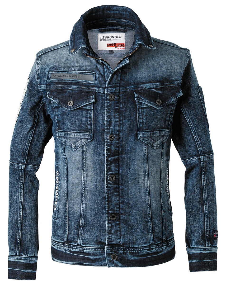 I'Z FRONTIER HIGHPOWER STRETCH DENIM 3D WORK JACKET #7350S