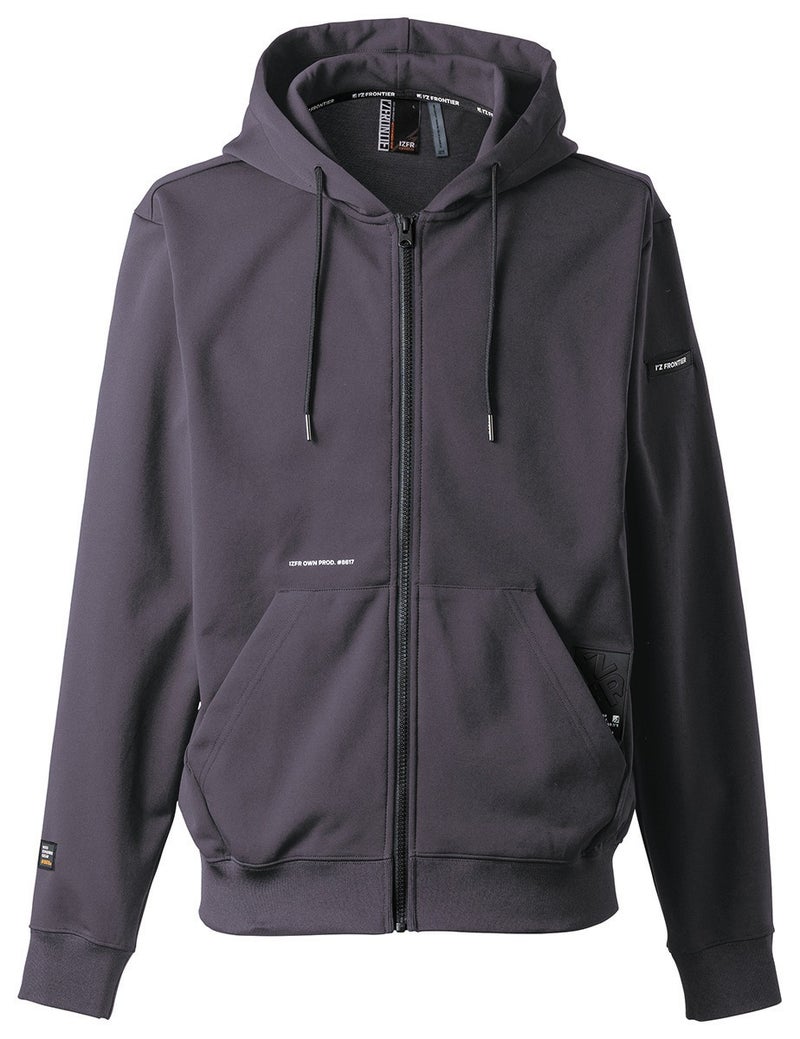 I'Z FRONTIER LIGHT WEIGHT STERTCH ACTIVE FULL ZIP HOODIE #8617
