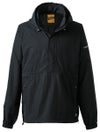 I'Z FRONTIER HARD TASRAN NYLON HALF ZIP PARKA #9019