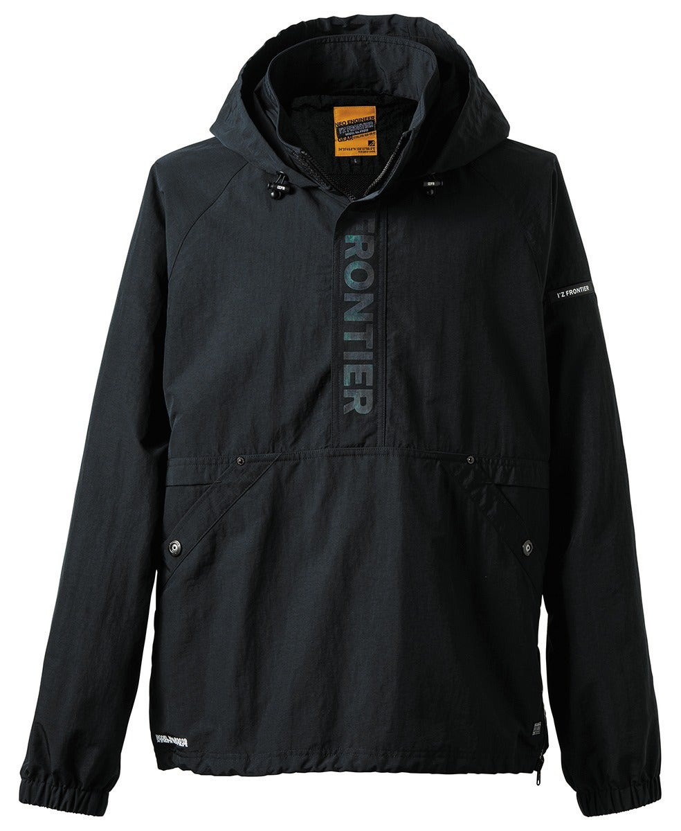 I'Z FRONTIER HARD TASRAN NYLON HALF ZIP PARKA #9019（3枚目）